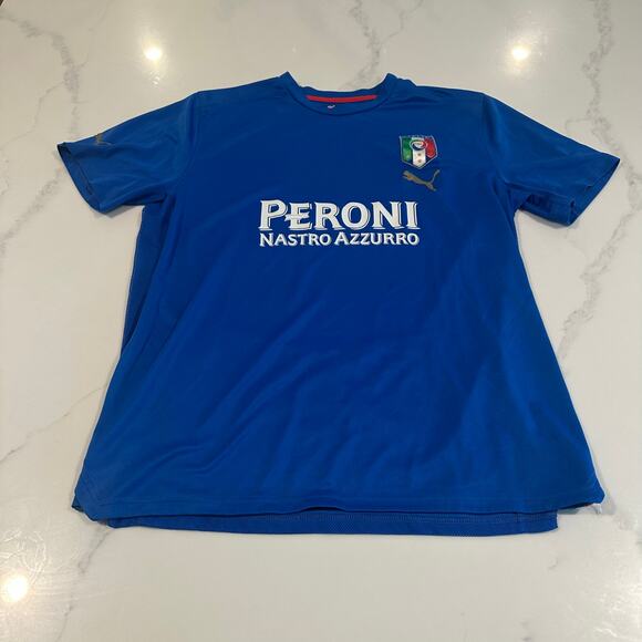 Puma Italy National Team Jersey Shirt Blue Size XL - Picture 1 of 7